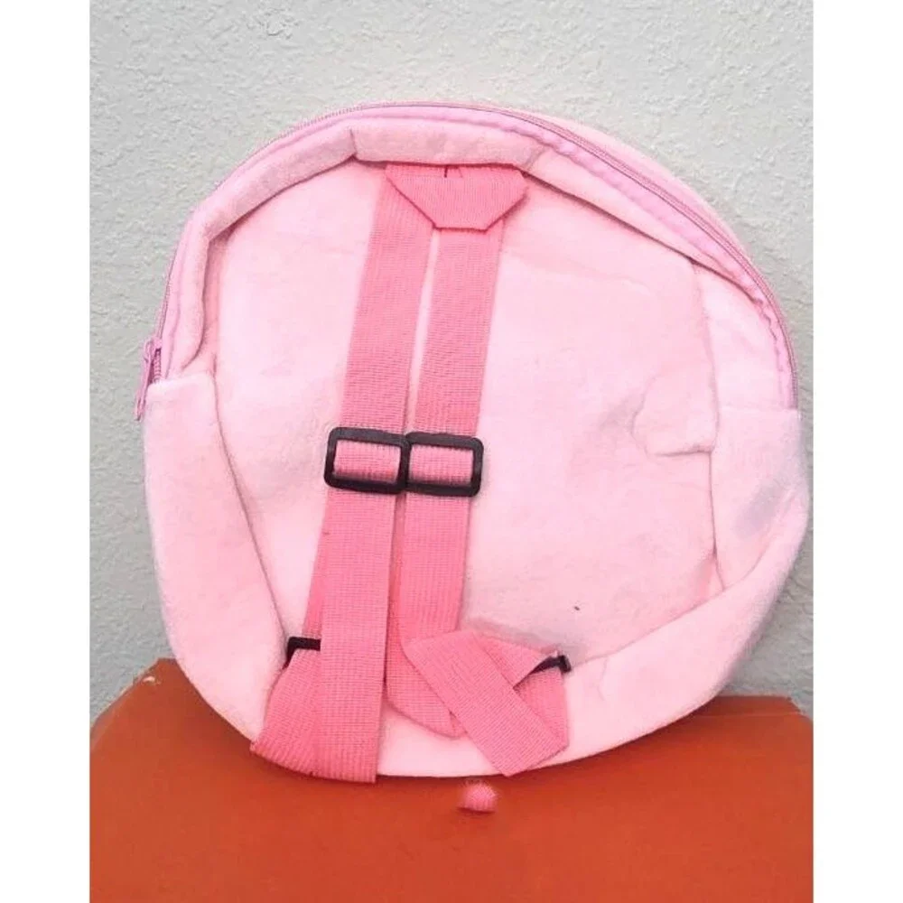 10” Pink Unicorn Cute Fuzzy Toddler Kids Small Backpack